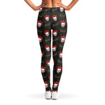 Evil Scary Clown Pattern Print Women's Leggings