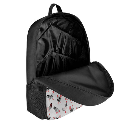 Exotic Chicken Pattern Print 17 Inch Backpack