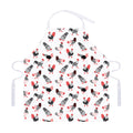 Exotic Chicken Pattern Print Adjustable Apron