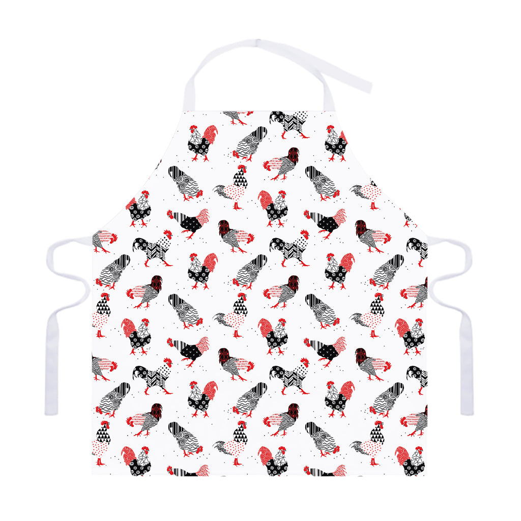 Exotic Chicken Pattern Print Adjustable Apron