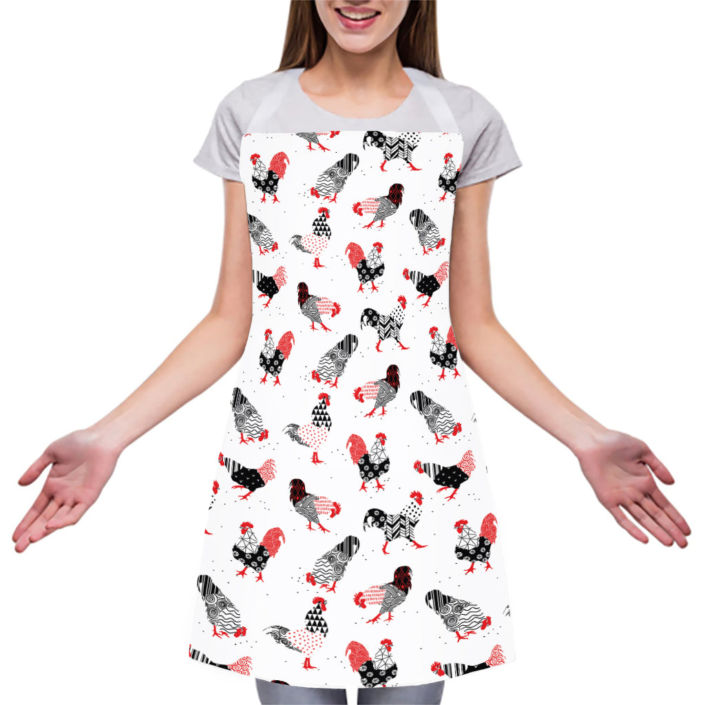 Exotic Chicken Pattern Print Adjustable Apron