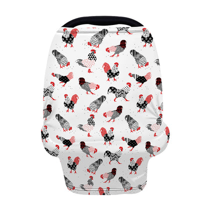 Exotic Chicken Pattern Print Baby Seat Cover
