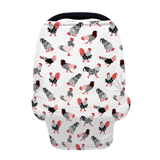 Exotic Chicken Pattern Print Baby Seat Cover