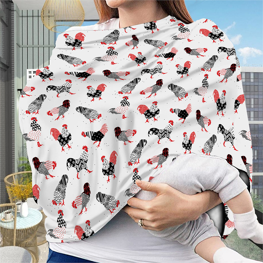 Exotic Chicken Pattern Print Baby Seat Cover