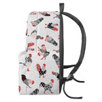 Exotic Chicken Pattern Print Backpack