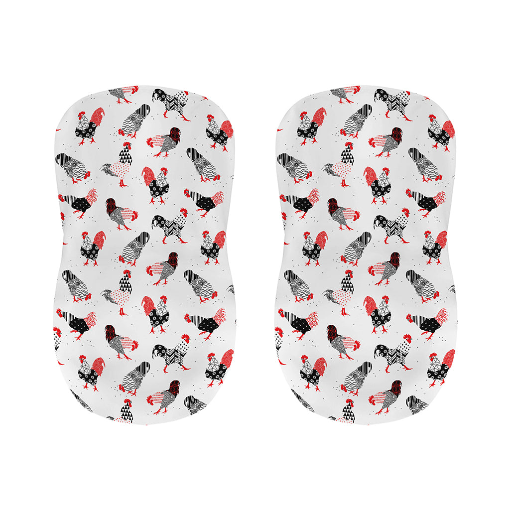 Exotic Chicken Pattern Print Bar Stool Covers