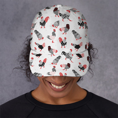 Exotic Chicken Pattern Print Baseball Cap