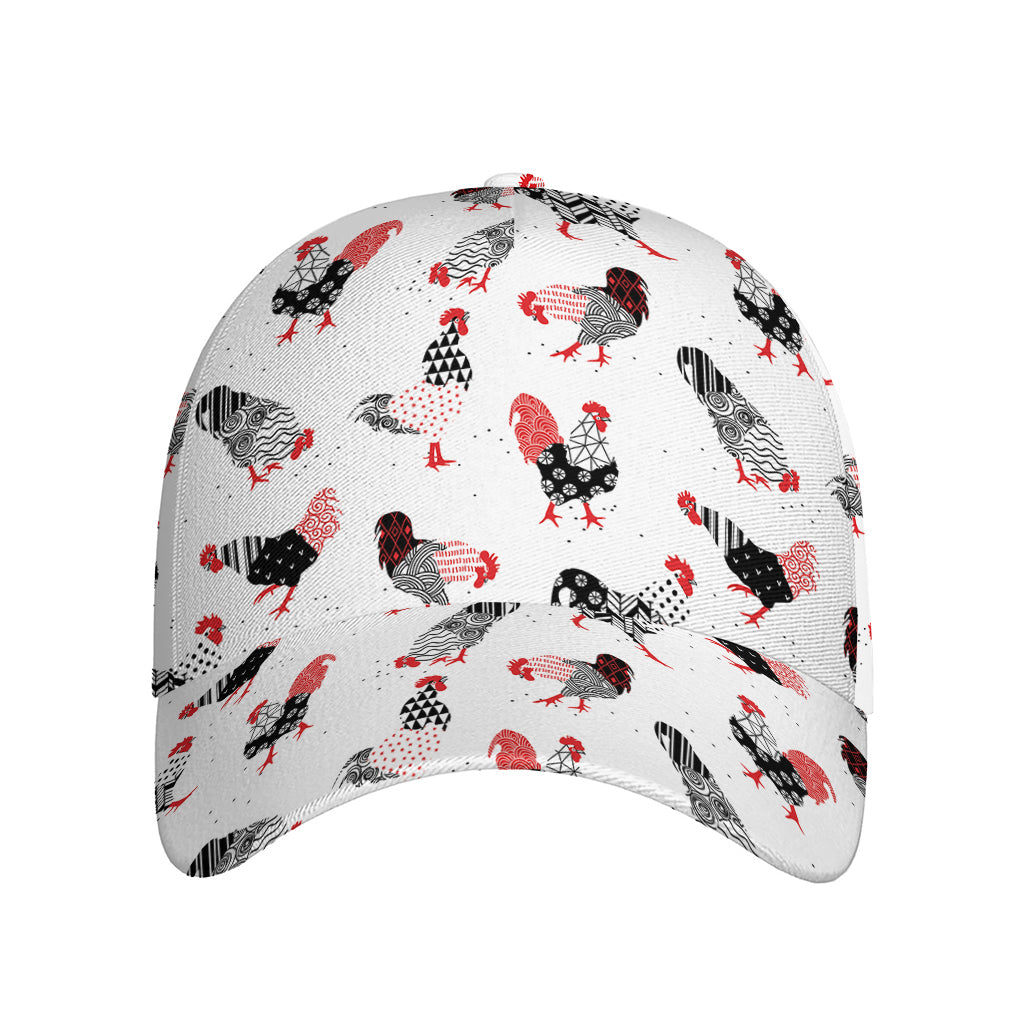 Exotic Chicken Pattern Print Baseball Cap