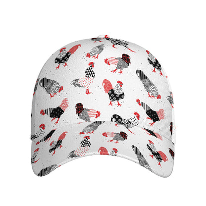 Exotic Chicken Pattern Print Baseball Cap
