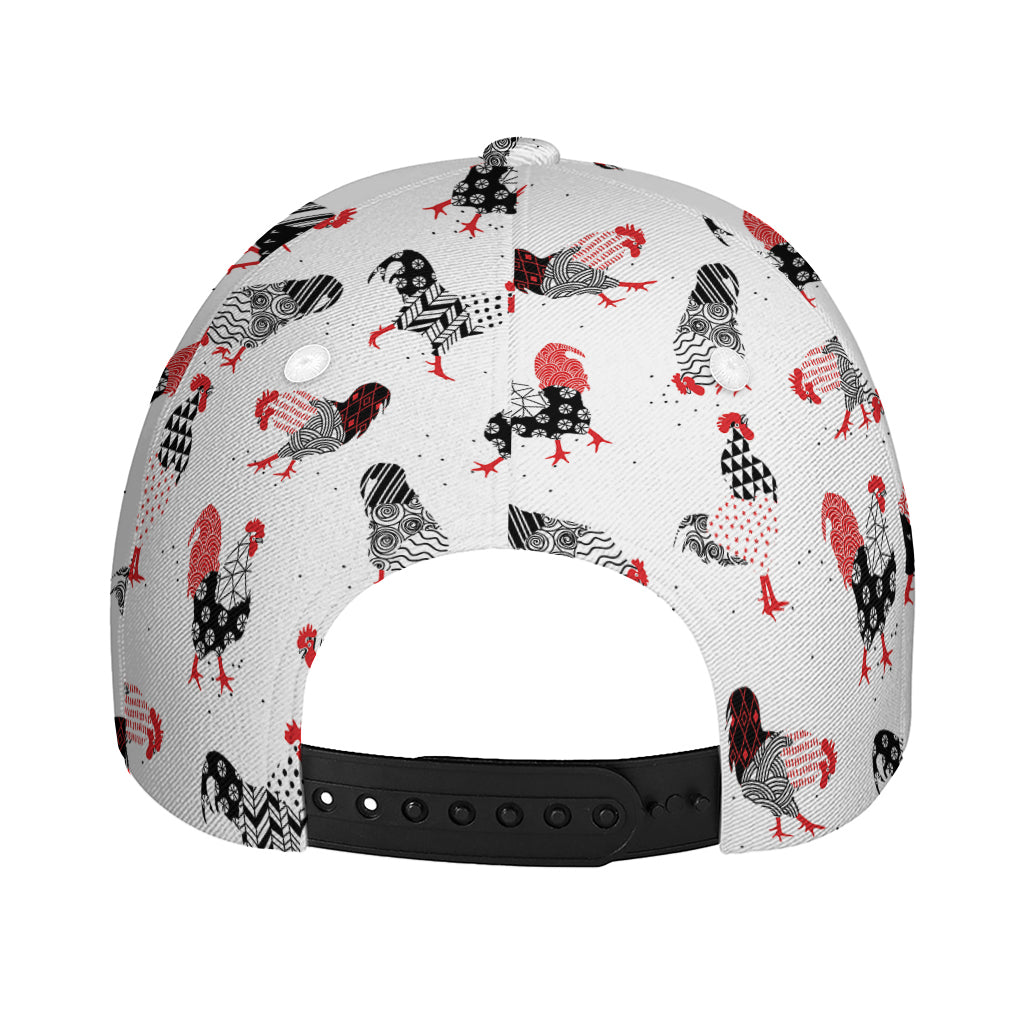 Exotic Chicken Pattern Print Baseball Cap