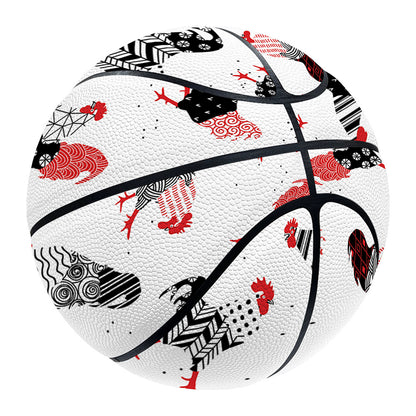Exotic Chicken Pattern Print Basketball
