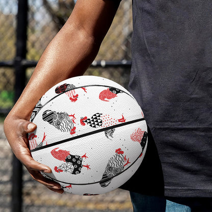 Exotic Chicken Pattern Print Basketball