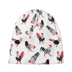 Exotic Chicken Pattern Print Beanie