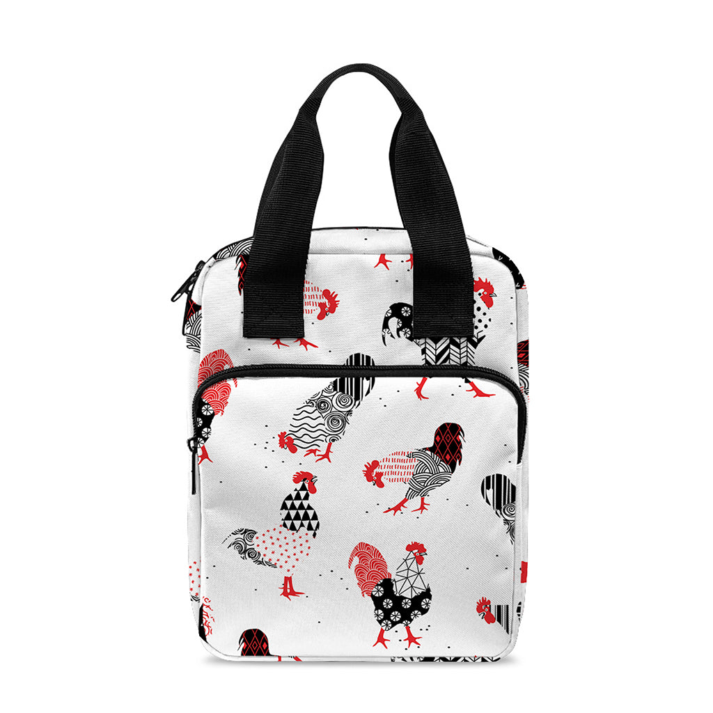 Exotic Chicken Pattern Print Bible Tote Bag