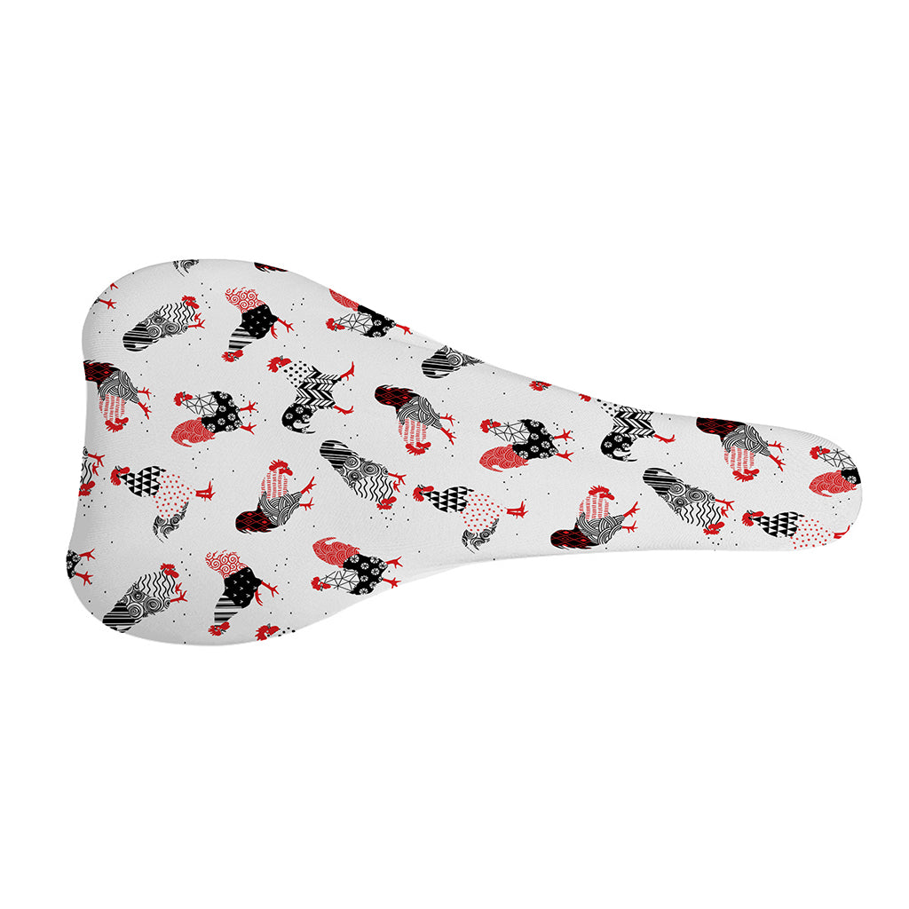 Exotic Chicken Pattern Print Bicycle Seat Cover