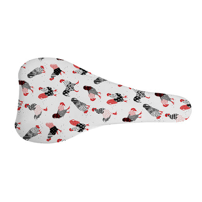 Exotic Chicken Pattern Print Bicycle Seat Cover