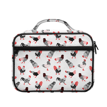 Exotic Chicken Pattern Print Briefcase Bible Bag