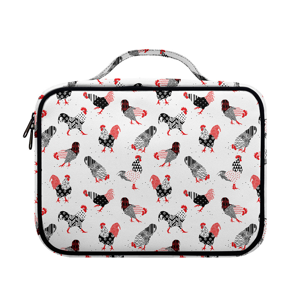 Exotic Chicken Pattern Print Briefcase Bible Bag