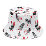 Exotic Chicken Pattern Print Bucket Hat