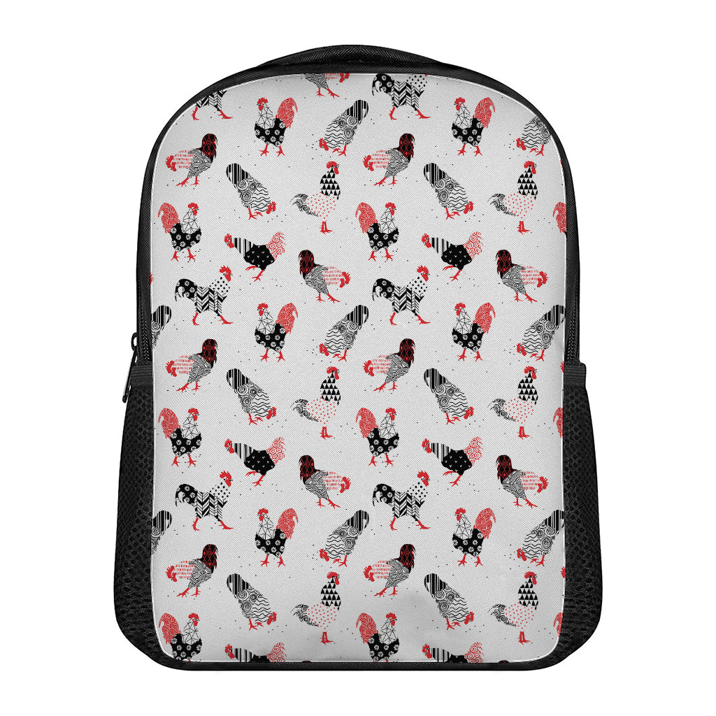 Exotic Chicken Pattern Print Casual Backpack