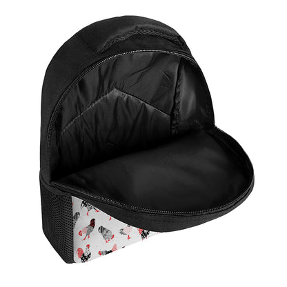 Exotic Chicken Pattern Print Casual Backpack