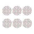 Exotic Chicken Pattern Print Coaster Set