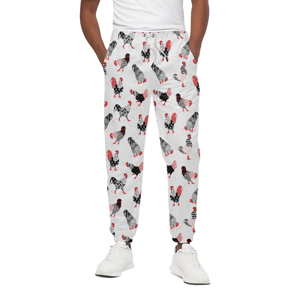 Exotic Chicken Pattern Print Cotton Pants