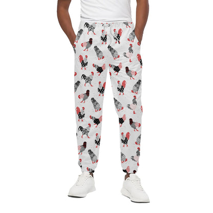 Exotic Chicken Pattern Print Cotton Pants