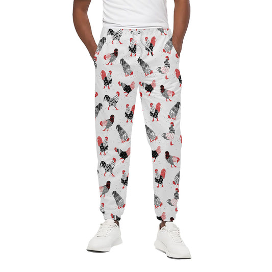 Exotic Chicken Pattern Print Cotton Pants