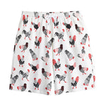 Exotic Chicken Pattern Print Cotton Shorts