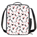 Exotic Chicken Pattern Print Crossbody Lunch Bag