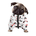 Exotic Chicken Pattern Print Dog Zip Up Jacket
