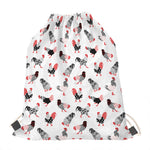 Exotic Chicken Pattern Print Drawstring Bag