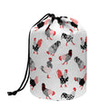 Exotic Chicken Pattern Print Drawstring Makeup Bag