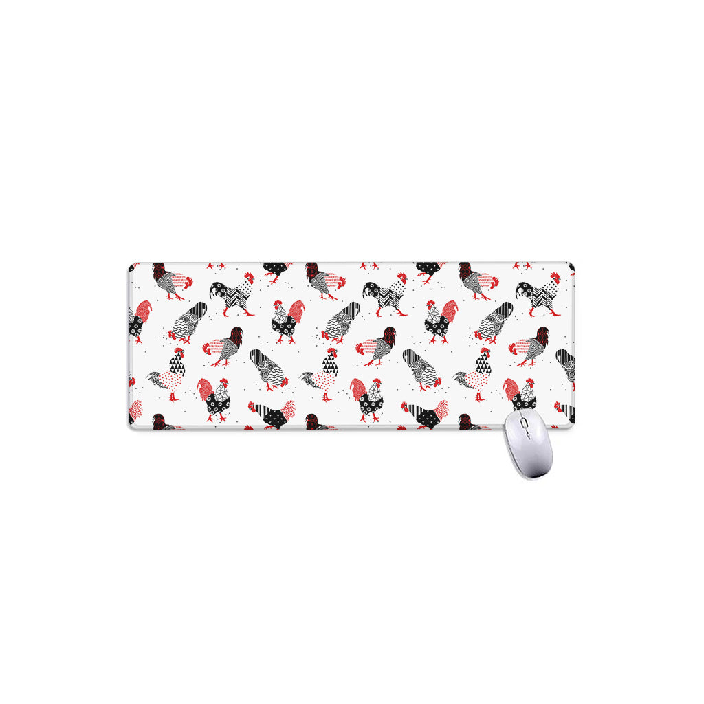 Exotic Chicken Pattern Print Extended Mouse Pad