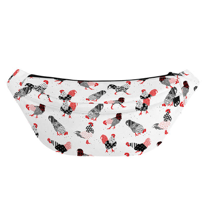 Exotic Chicken Pattern Print Fanny Pack