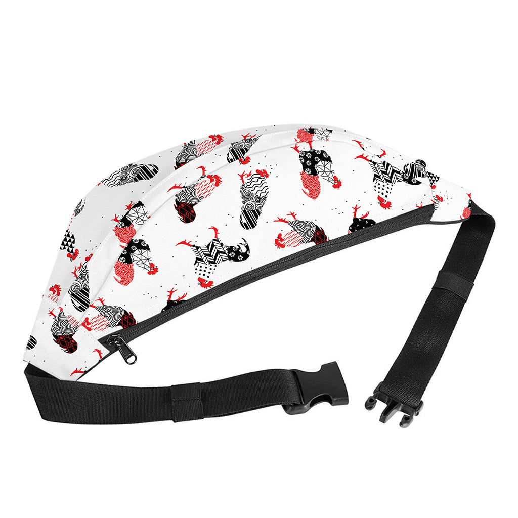 Exotic Chicken Pattern Print Fanny Pack