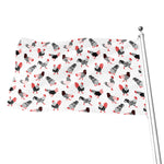 Exotic Chicken Pattern Print Flag