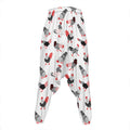 Exotic Chicken Pattern Print Hammer Pants