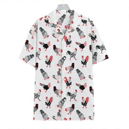 Exotic Chicken Pattern Print Hawaiian Shirt