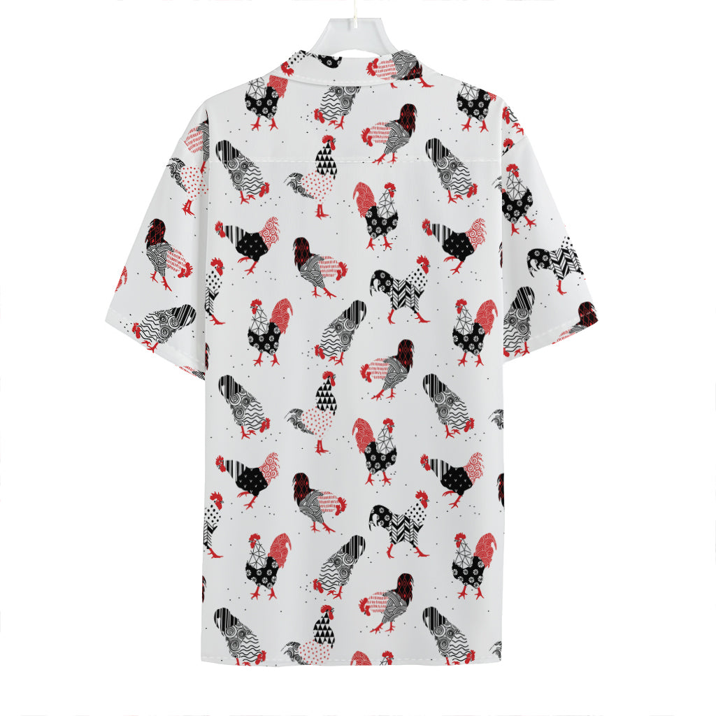 Exotic Chicken Pattern Print Hawaiian Shirt
