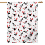 Exotic Chicken Pattern Print House Flag