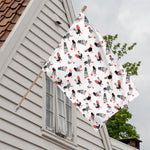 Exotic Chicken Pattern Print House Flag