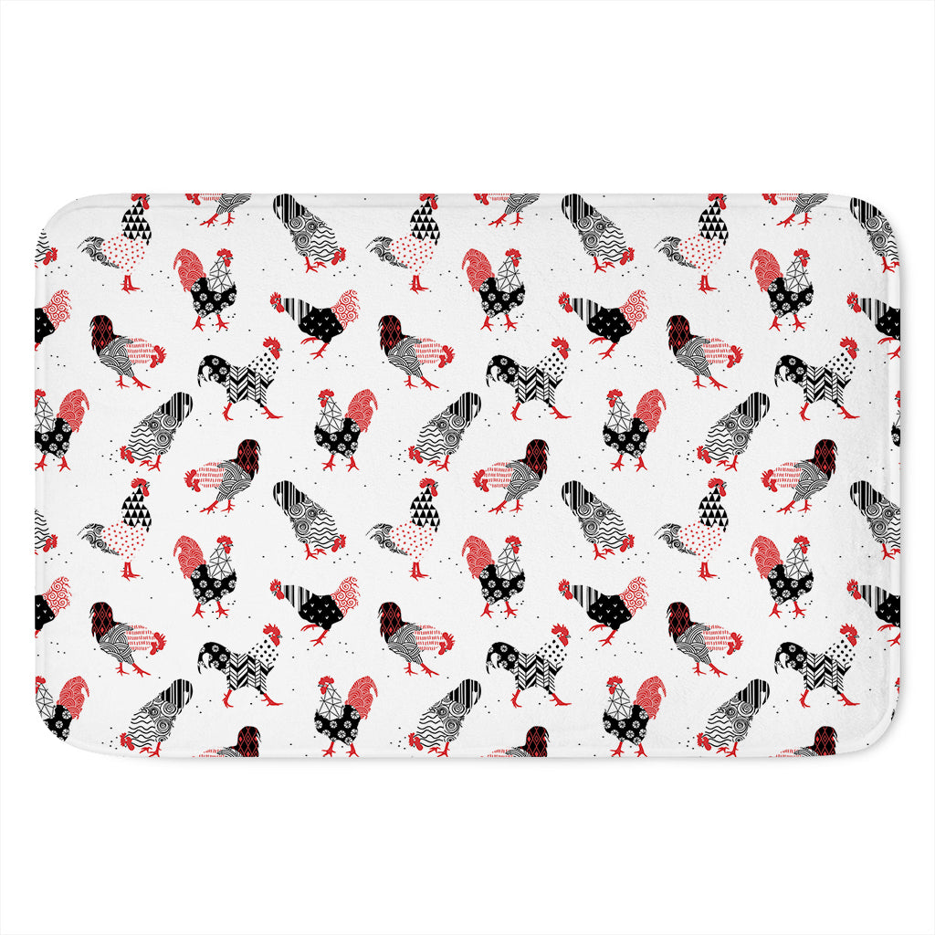 Exotic Chicken Pattern Print Indoor Door Mat