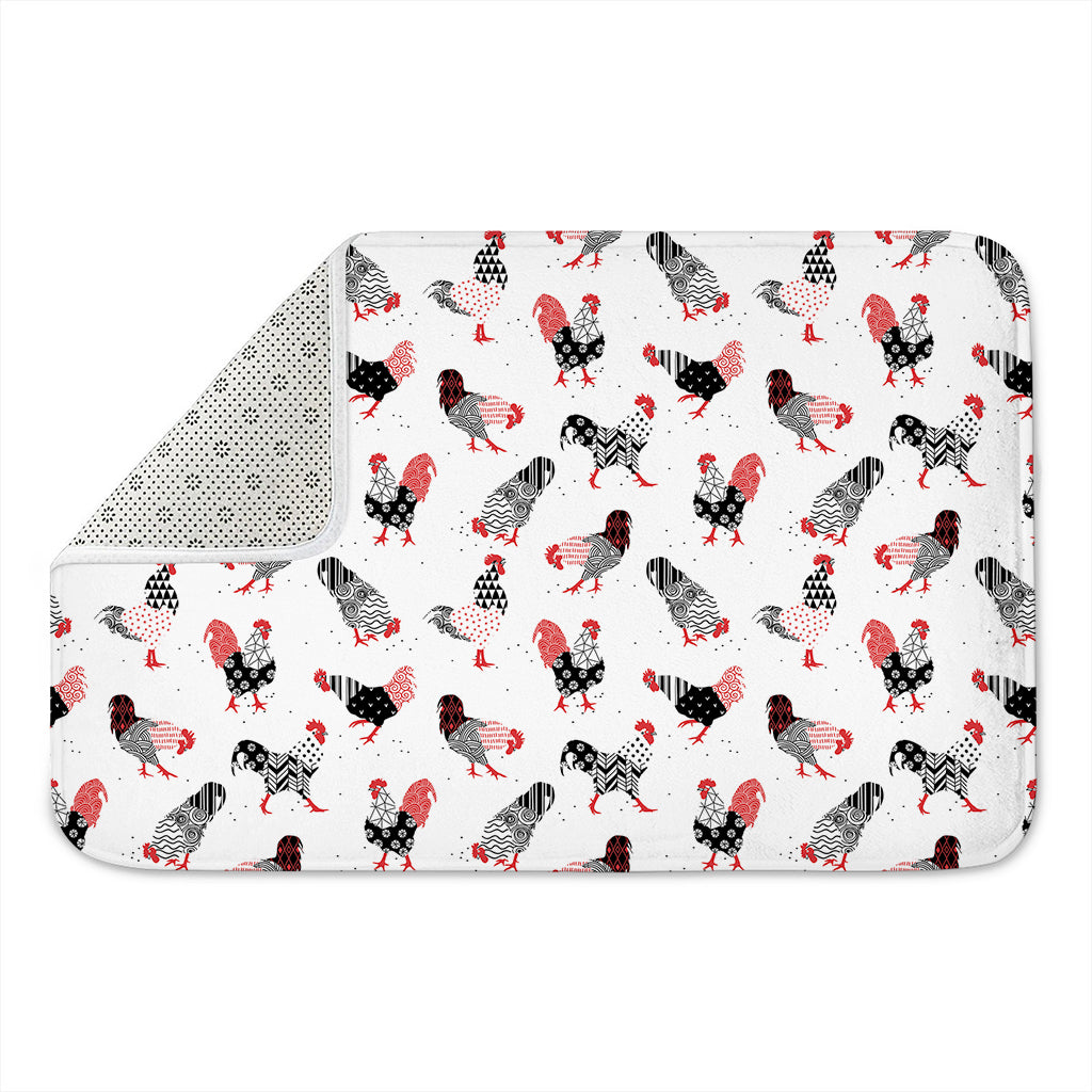 Exotic Chicken Pattern Print Indoor Door Mat