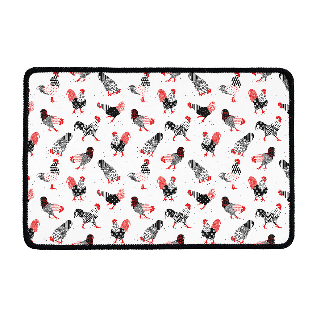 Exotic Chicken Pattern Print Kitchen Mat