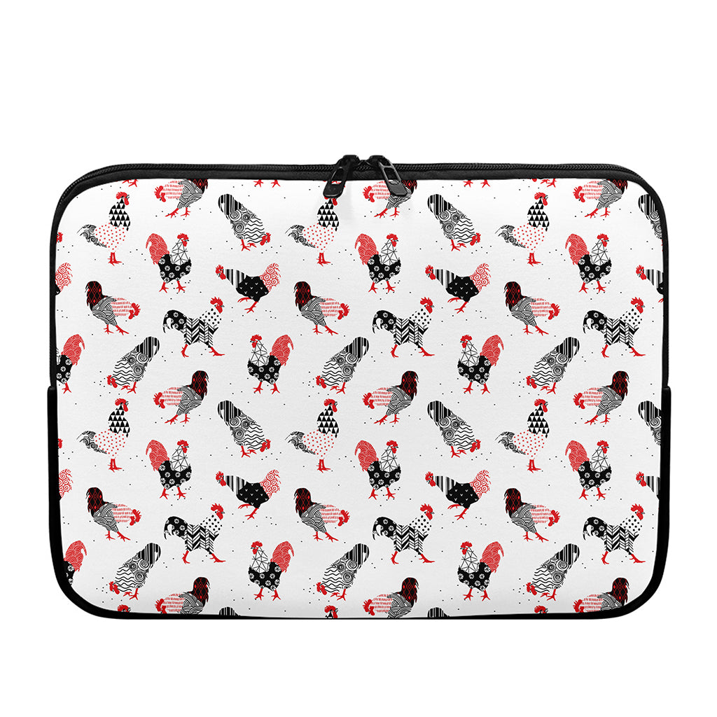 Exotic Chicken Pattern Print Laptop Sleeve
