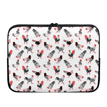 Exotic Chicken Pattern Print Laptop Sleeve