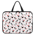 Exotic Chicken Pattern Print Laptop Sleeve With Handle