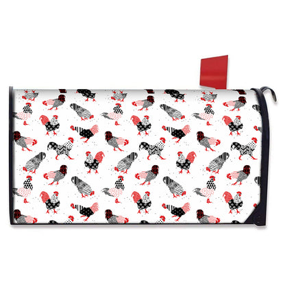 Exotic Chicken Pattern Print Mailbox Cover